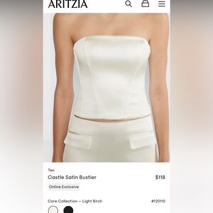 Aritzia corset top